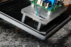 LCD cable pass-through in the mezzanine.
