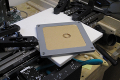 Polycarbonate insert in the PVC box cover.