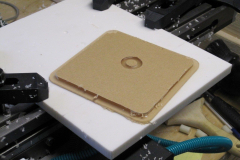 Polycarbonate insert after profiling.