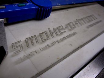 Right after engraving.