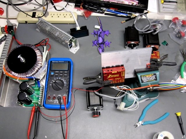 First bench test. First bench test.
