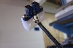 Resistors and wiring, before potting.