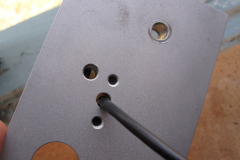 Wire coming out the back of the X plate.