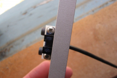 Wire and sensor on X plate.