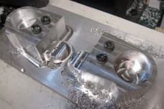 As you can see, the parts are bolted to the fixture plate.