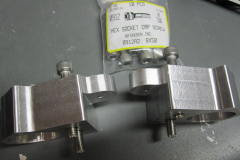 Checking out the parts with the new 50mm long bolts.